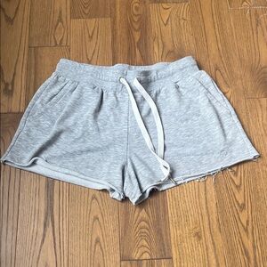 Ivory Ella Gray Athletic Shorts with Drawstring